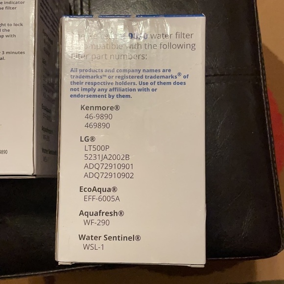 TWO new Refresh R-9890 Replacement Water Filter LG & Kenmore Refrigerators - Picture 4 of 5